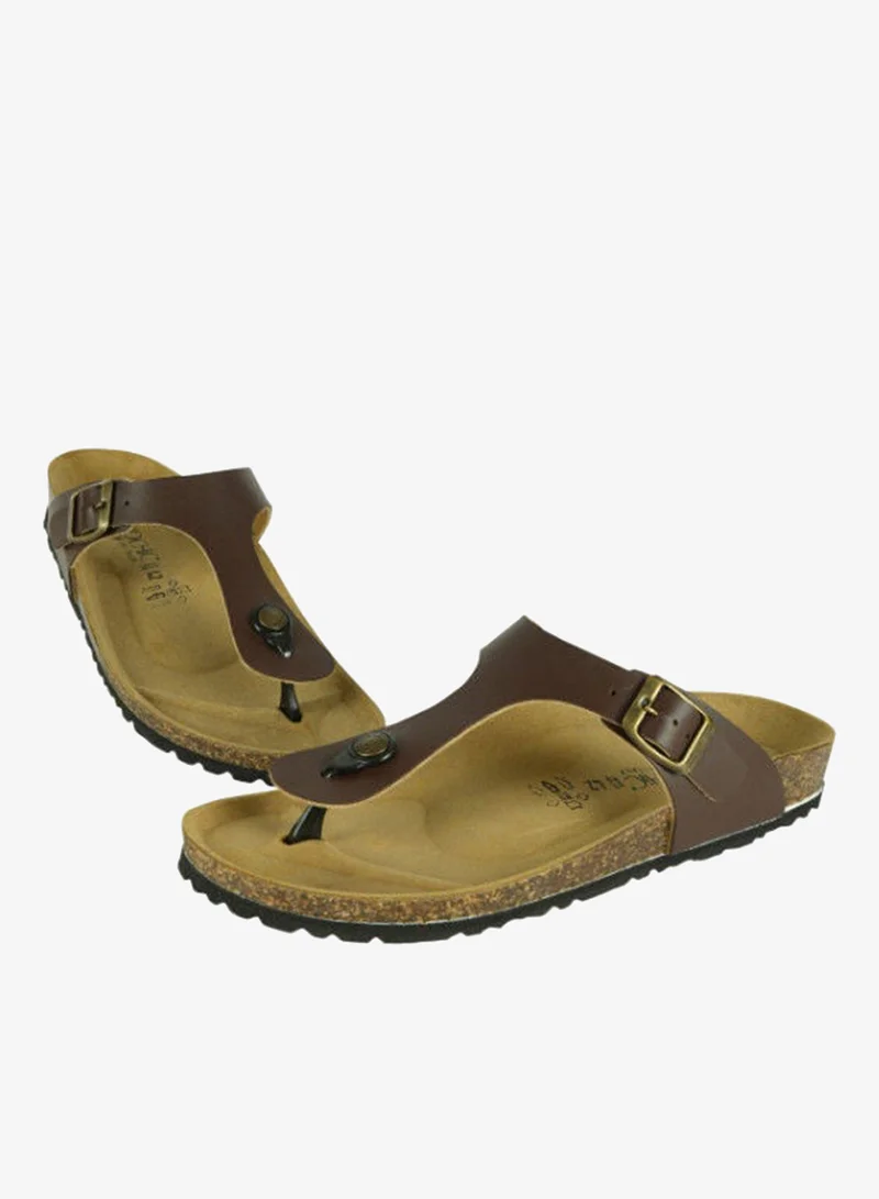 BiOCHIC Biochic Mens Slim Thong Sandals 012-386 1830PR-Maroon