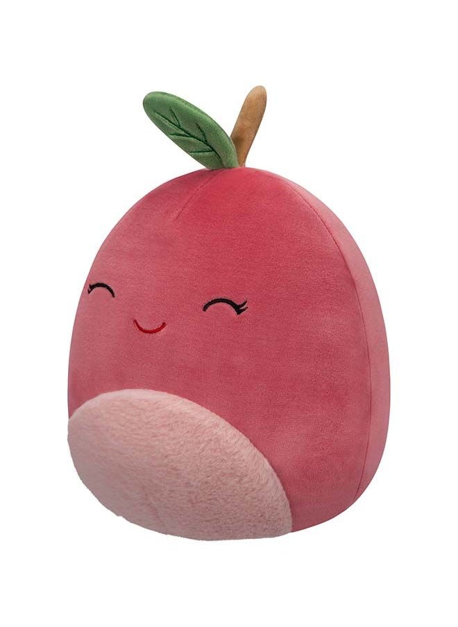 Squishmallows - 7.5 inch Red Cherry w Closed Eyes & Fuzzy Belly , Officially Licensed Kellytoy Plush Toy, Colorful Soft Toy, Gift for Kids, Girls & Boys Washable Squishy Stuff Toy Multicolor All Age - Image 1