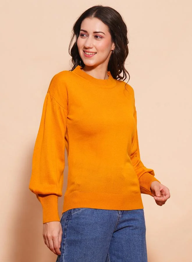 جلو باص سويتر قطن بتفاصيل مضلعة