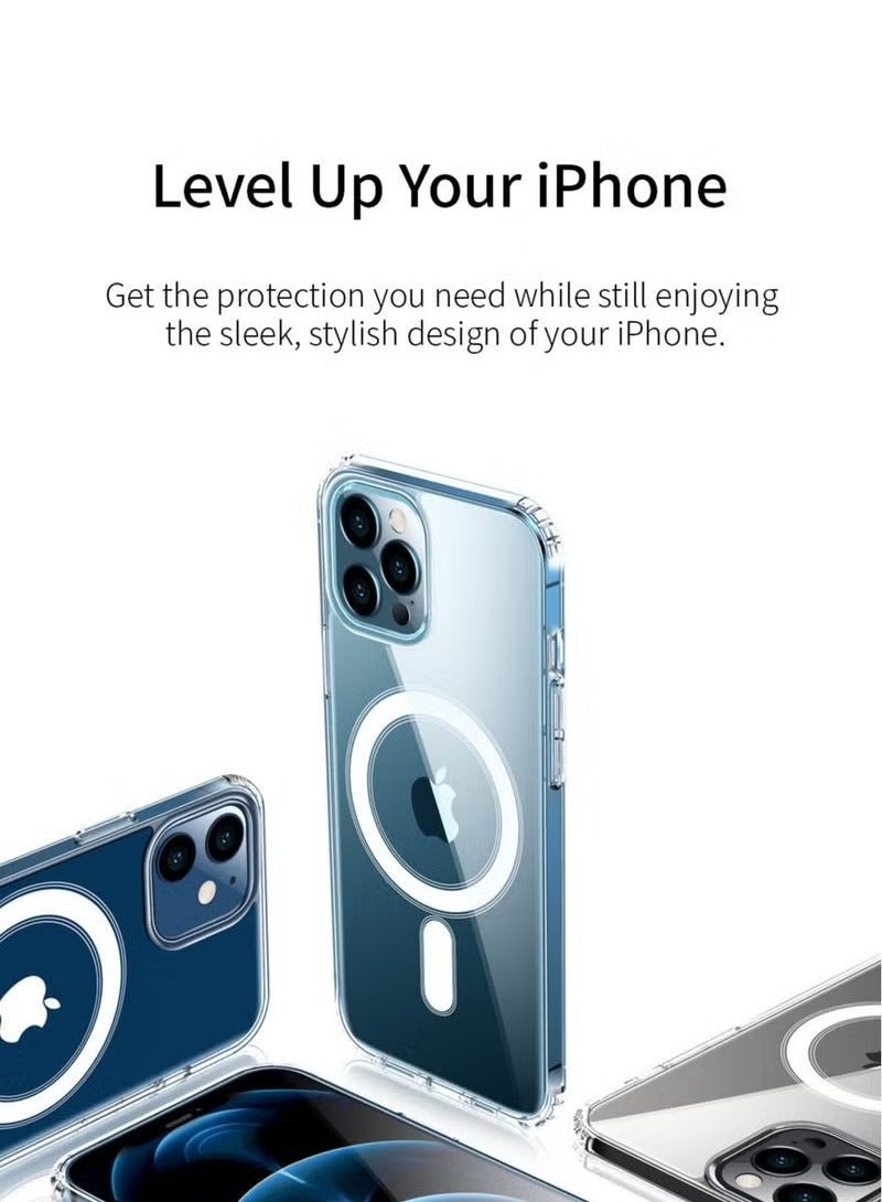 JAJEEK iPhone 16 Plus Case Cover | MagSafe Compatible | Shockproof Protection | Anti-Yellow & Anti-Scratch Clear Case | Slim, Durable Design - Image 4