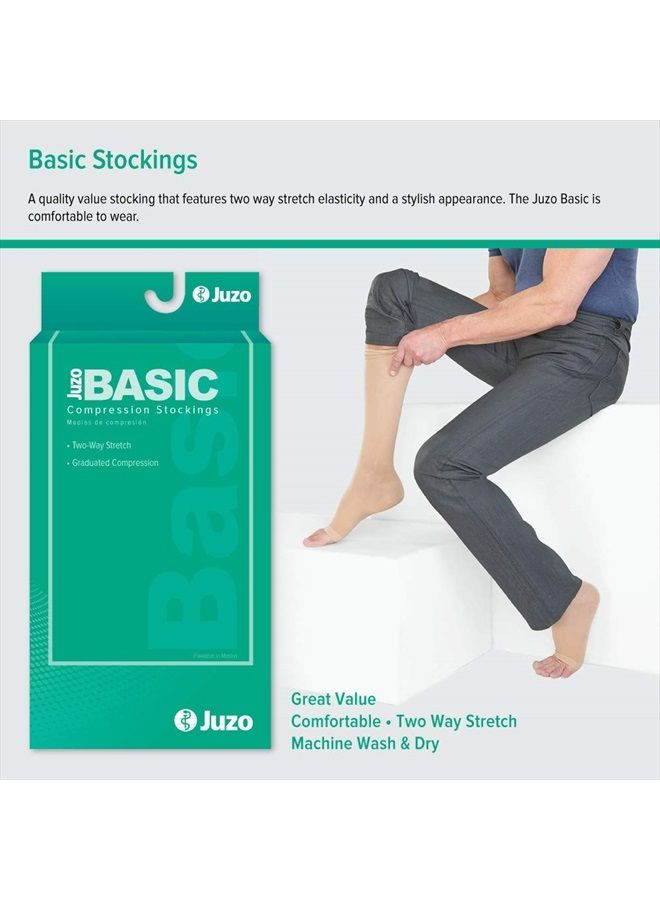Basic 4411ag 20-30mmhg Thigh-High Closed Toe Compression Stocking