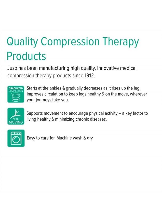 Basic 4411ag 20-30mmhg Thigh-High Closed Toe Compression Stocking
