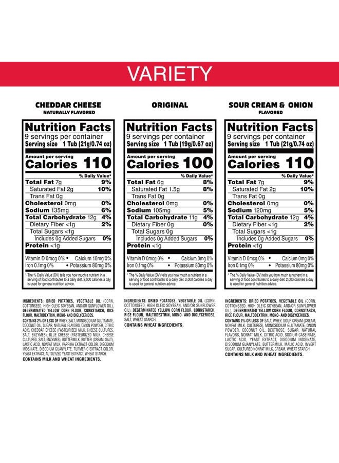 Pringles Potato Crisps Chips, Lunch Snacks, On-the-Go Snacks, Snack Stacks, Variety Pack, 19.3oz Box (27 Cups)​​ - Image 5