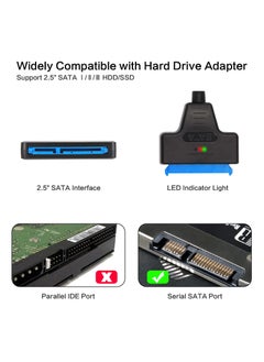 SANMUGEED SATA to USB 3.0 Adapter Cable for 2.5 inch Hard Drive HDD/SSD Data Transfer, External Hard Drive Converter Support UASP  - Image 2