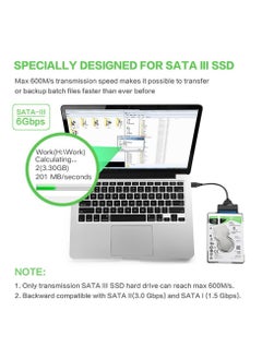 SANMUGEED SATA to USB 3.0 Adapter Cable for 2.5 inch Hard Drive HDD/SSD Data Transfer, External Hard Drive Converter Support UASP  - Image 4