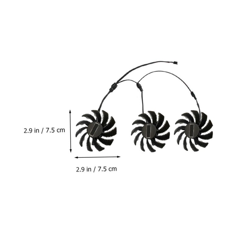 Replacement GPU Cooling Fan 75mm Compatible with Pld08010s12h Video Card - Image 3
