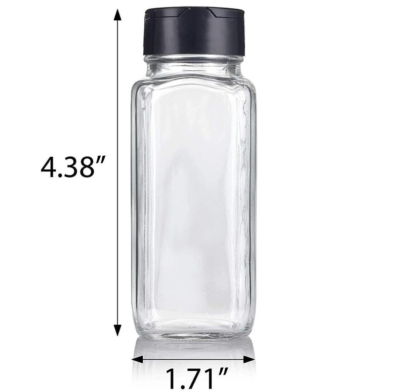 Praha 120ml Spice Bottle with Airtight Lid and Naming Tag Glass Seasoning Bottles Spices Container Empty Spice Jars Spice Bottles Storage Refillable Seasoning Organizer Kitchen 10 - Image 2