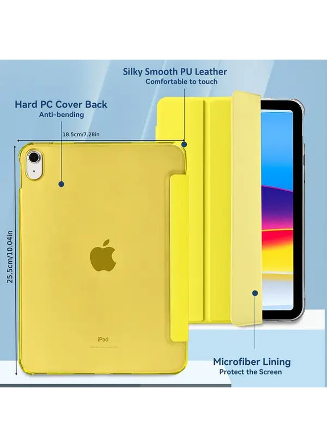 الغطاء الواقي الأصفر لجهاز iPad من الجيل العاشر والحادي عشر A16 2025 10.9 بوصة 2022 موديلات - Image 2