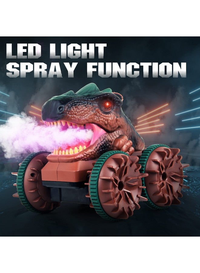 Cheerwing Cheerwing Remote Control Car Dinosaur Toys for Kids Boys,2.4GHz Amphibious Waterproof RC Dinosaur Car with Light,Spray,Sound 360° Rotating Function,All Terrain RC Monster Truck - Image 4