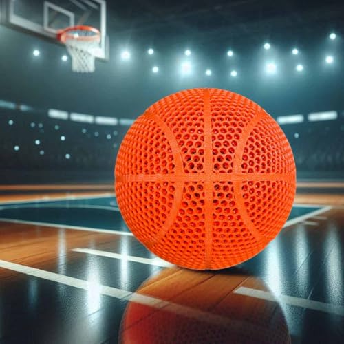 WITO كرة سلة WITO بدون هواء مطبوعة بتقنية 3D صامتة 7 برتقالية - Image 1