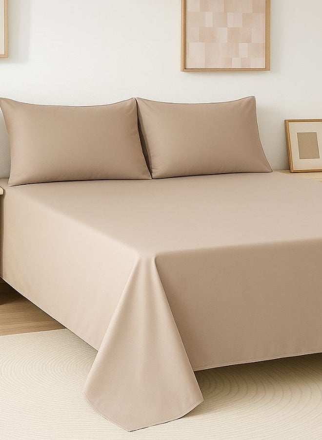 سنوز، طقم ملاية عاديه، 3قطع، بيج، 220*240 سم - Image 2