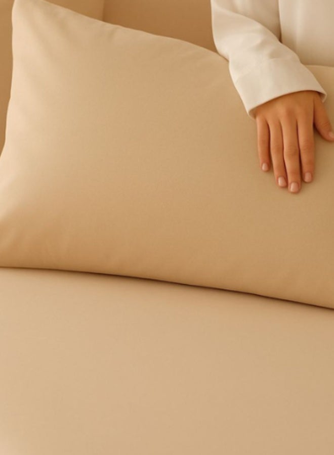 سنوز، طقم ملاية عاديه، 3قطع، بيج، 220*240 سم - Image 4