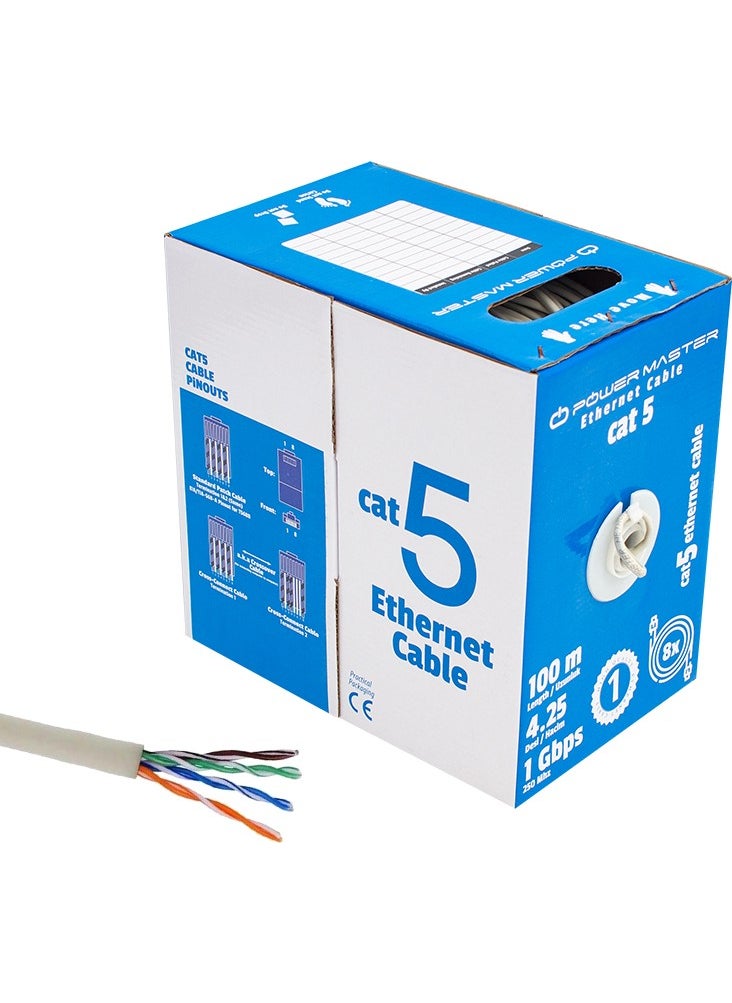 Powermaster Cat5 100 Meter Ethernet Network Cable Internet Cable