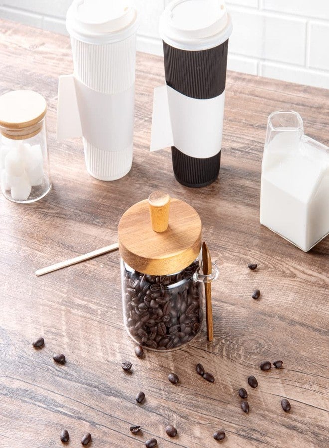 Restaurantware-16.9 Ounces Glass Storage Jar, 1 Dishwashable Glass Cookie Jar - Airtight Seal, Hot & Cold Friendly, Clear Candy Container, Knob Handle Lid, For Kitchen, Laundry, Or Storage - Image 4