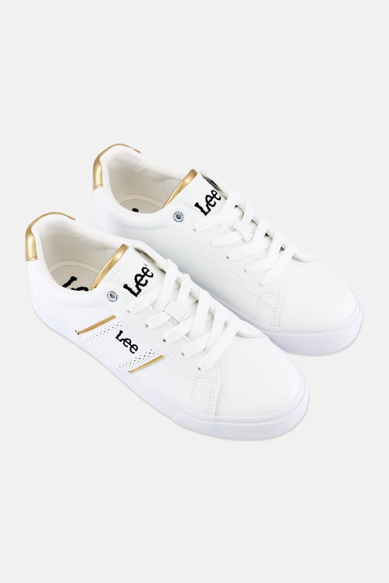 LEE Women Madison Lace Up Casual Shoes,White - Image 2