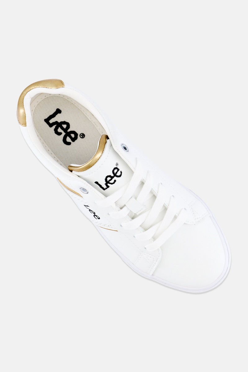 LEE Women Madison Lace Up Casual Shoes,White - Image 4