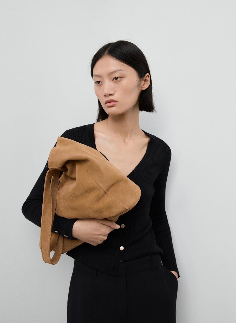 مانجو كارديجان بأزرار مضلع - Image 1