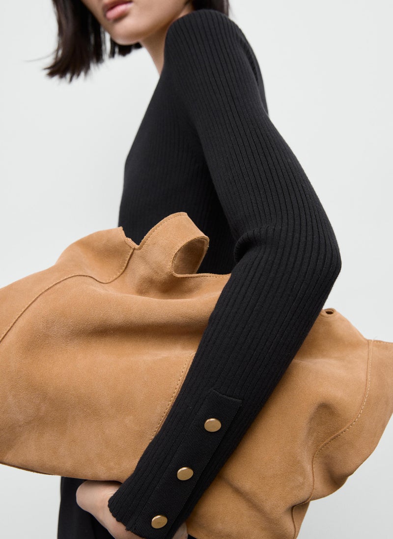 مانجو كارديجان بأزرار مضلع - Image 3