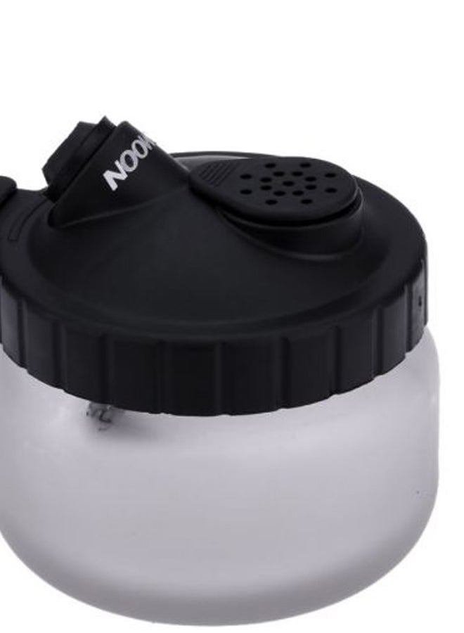 Professional Air Brush Cleaning Pot Clear/Black/Silver - Image 2
