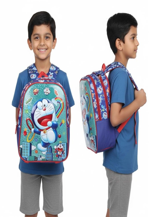 Stylbase 15 Inch 3D Cartoon School Bag for Boys & Girls | Waterproof Lightweight Polyester Kids Backpack with Bottle Pocket | Ideal School Bags for Kids Nursery, 1st & 2nd Class (5-7 Years) - Image 4