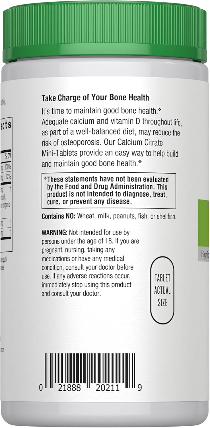Rainbow Light Calcium Citrate MiniTablets With Vitamin D Dietary Supplement Provides HighPotency Bone Health Support With Calcium and Vitamin D Vegetarian and Gluten Free 120 Count - Image 2