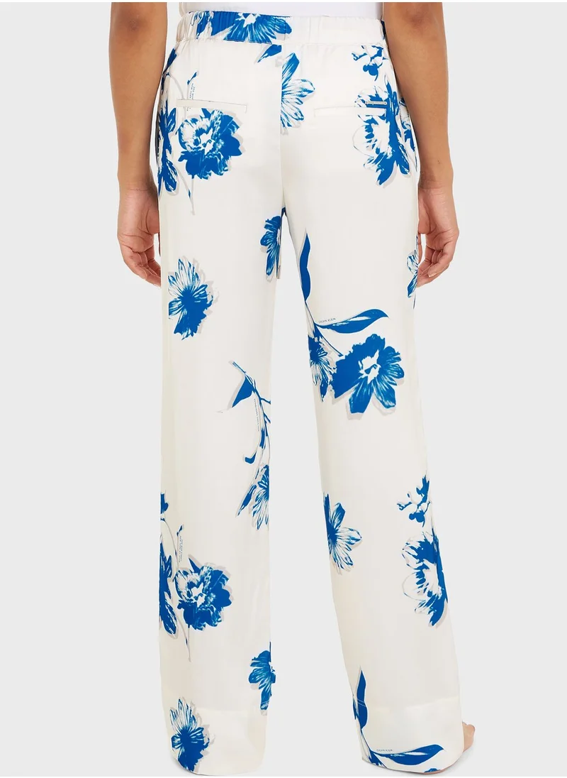 CALVIN KLEIN Printed High Waist Pants