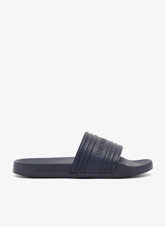 EMPORIO ARMANI Logo Pool Slides - Image 1