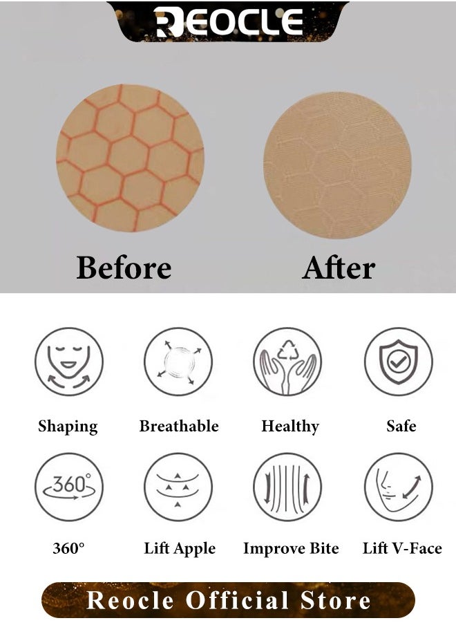 REOCLE - Reusable V Line Mask Facial Slimming Tight Strap Double Chin Reducer Face Slimming Strap Chin up Face Lifting Belt Post Surgery Neck and Chin Compression Garment Wrap Mask for Women and Men - Image 1