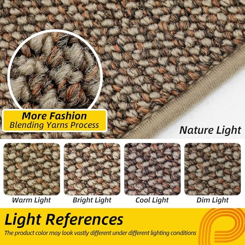 JSEI Dirt Trapper Door Mat 20"x32" Non-Slip Washable Entrance Mat, Dog Doormats, Absorbent & Fade-Resistant Floor Mats, Low Profile Welcome Mats for Entryway, Front Door, and Inside Entrance, Beige - Image 3