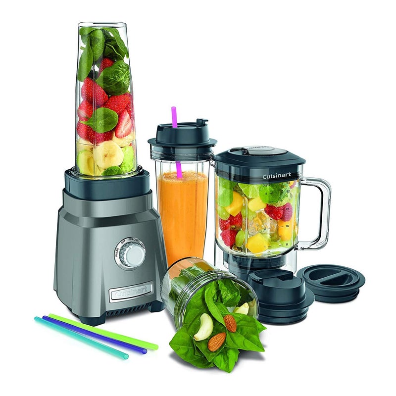 Cuisinart خلاط عصير كوزينارت CPB-380 هوريكان المدمج، لون رمادي غامق - Image 2