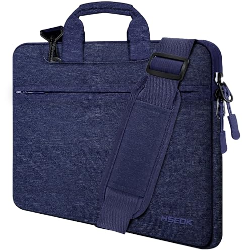 Hseok 17.3 Inch Laptop Shoulder Bag for Most 17.3" Dell Asus HP Lenovo Notebooks, Dark Blue - Image 1