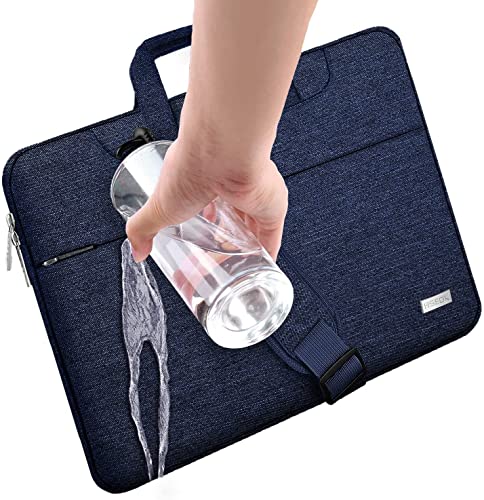 Hseok 17.3 Inch Laptop Shoulder Bag for Most 17.3" Dell Asus HP Lenovo Notebooks, Dark Blue - Image 4