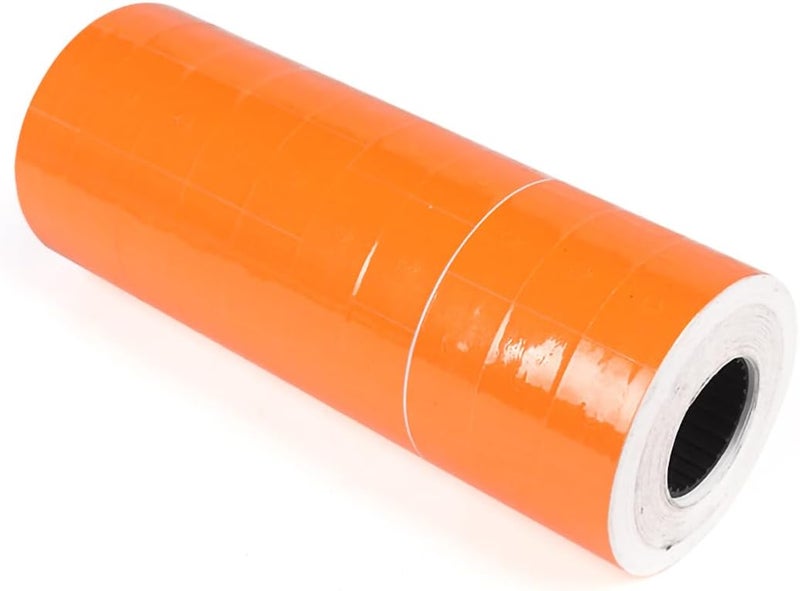 ICSTM Pricemarker Labels,10 Rolls 5000 pcs Double Line Price Label Paper for MX-6600 Price Gun Labeller,Price Gun Stickers for MX-6602/G6600/YH-689/CN-6600EOS (Orange, S) - Image 1