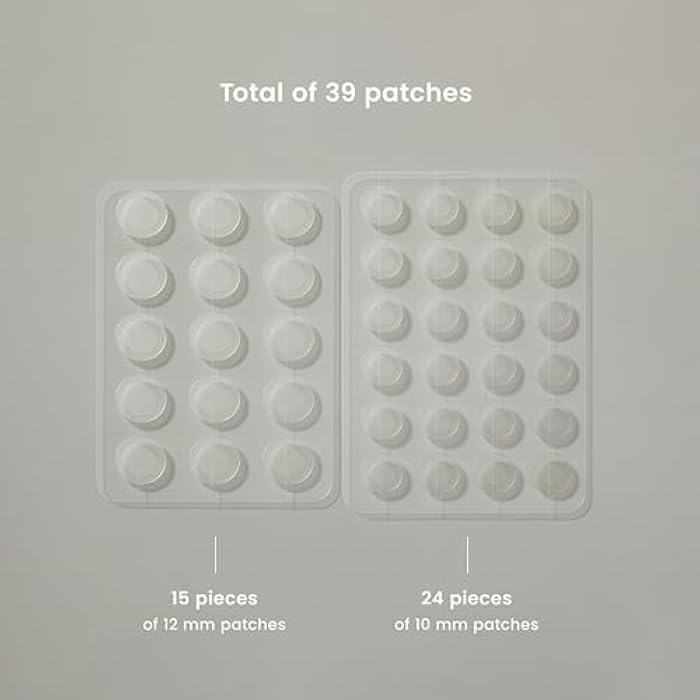 JOAH Heal Me CICA Spot Patch, Hydrocolloid Korean Skin Care Spot Patches with Centella Asiatica, 39 Patches, White - Image 3