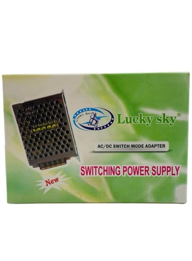 Lucky Sky Power supply AC 220V to DC 12V 1A Regulated Transformer Switching Power Supply Driver for LED Strip Light, CCTV, Radio, Computer Project. (12V 1A) - Image 3