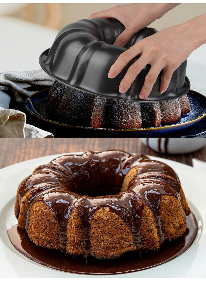Nonstick Carbon Steel Cake Pan Pumpkin Cake Mold for Baking Buntelet, Brownie (26CM) - Image 3
