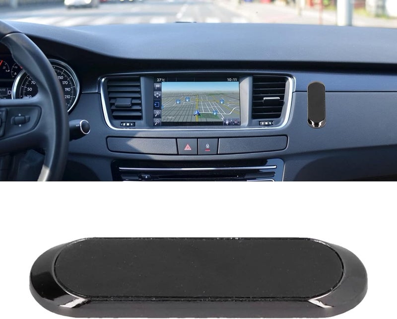 klarako Universal Magnetic Mobile Phone Holder Cradle Navigation Mount Fit for Dashboard Windshield Air Vent Panel(Black) - Image 3