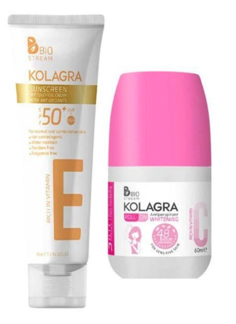 KOLAGRA SUN SECRET SUNSCREEN GEL +ROLL ON BERRY