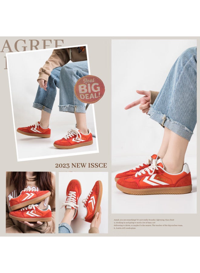 LEAP Feiyue Women's Training Shoes Summer New Breathable Women's Board Shoes Orange 36 - Image 3