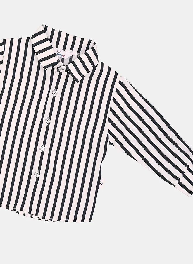 babyqlo Classic Striped Shirt and Tweed Pants with Waistcoat Set