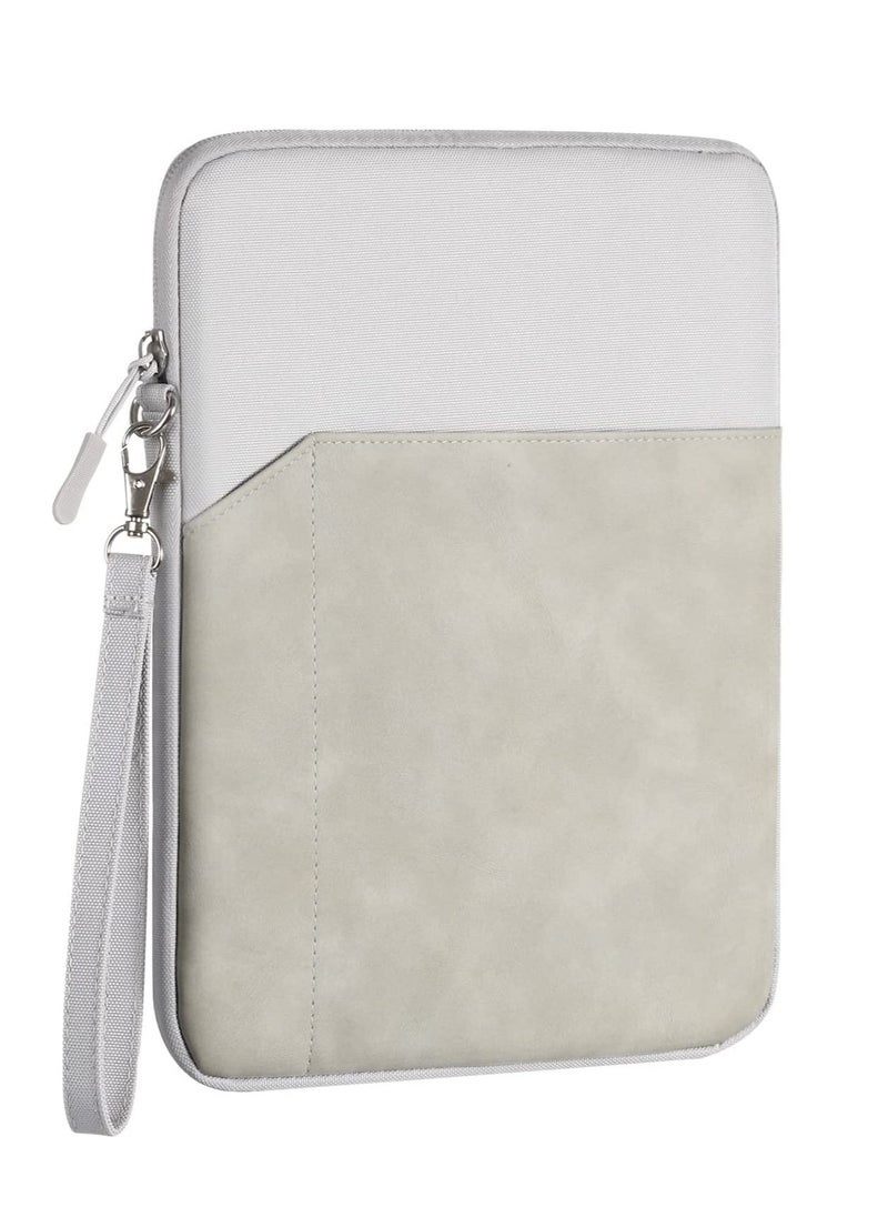 9-11 Inch Tablet Sleeve Bag Carrying Case for iPad Pro 11 2021-2018, Air 5/4 10.9, 10.2, Galaxy Tab A8 10.5, Tab S8 11", Surface Go 2, 1, Protective with Pocket Light Gray  - Image 1