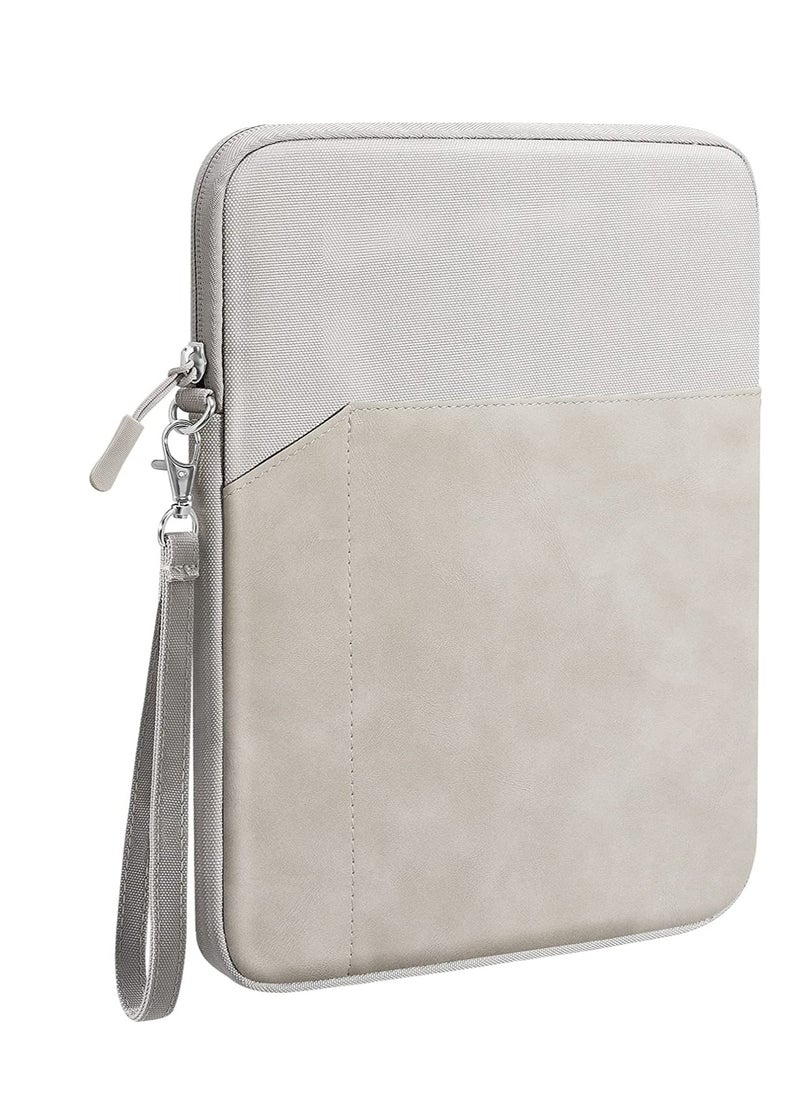 9-11 Inch Tablet Sleeve Bag Carrying Case for iPad Pro 11 2021-2018, Air 5/4 10.9, 10.2, Galaxy Tab A8 10.5, Tab S8 11", Surface Go 2, 1, Protective with Pocket Light Gray  - Image 4