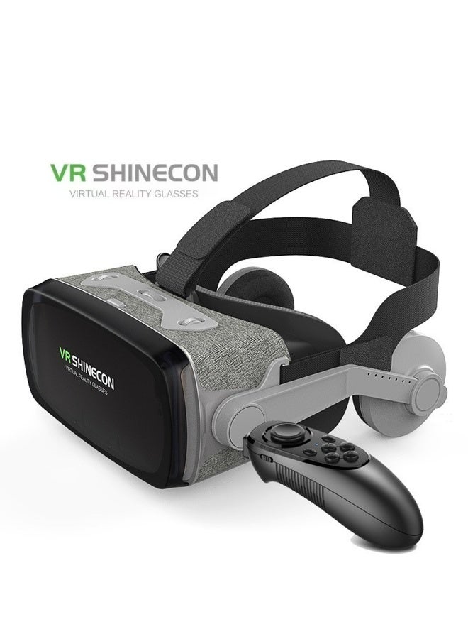 general Classic VR Goggles VR SHINECON 9th Generation+Controller Virtual Reality VR Headset 3D Glasses for Movies & Video Games, Compatible with iOS & Android, HarmonyOS, Smartphone within 4.7-6.7inch Screen Pupil Distance Adjusting Function, IMAX Cinema/360°View/3D Games, Lightweight, Comfortable Material, Ergonomic Design, Multi-Angle Cooling Design - Image 1