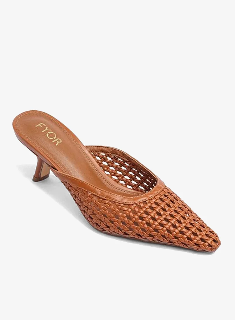 FYOR Stylish Woven Pointed Pump AJ 007