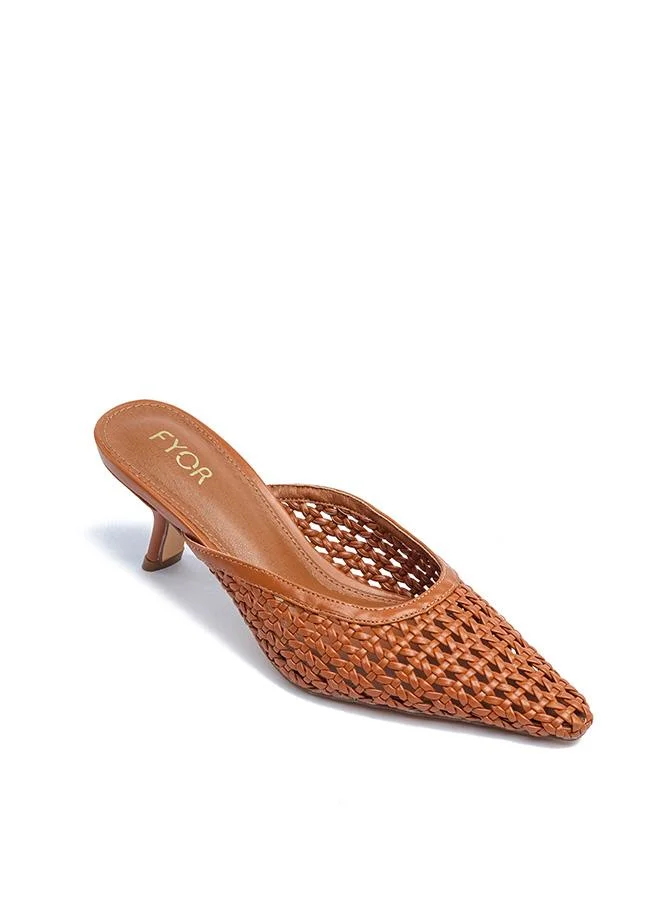 FYOR Stylish Woven Pointed Pump AJ 007