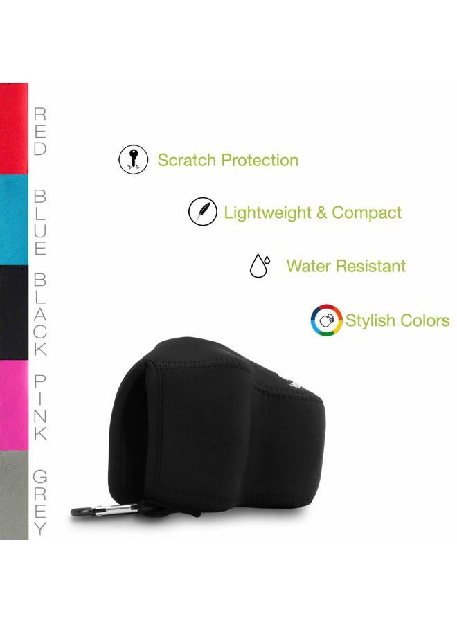 Megagear MG1036 Ultra Light Neoprene Camera Case Compatible With Canon Eos M50 Mark Iı (15-45MM), M50, M5 (15-45MM) - Black, PU Leather - Image 5