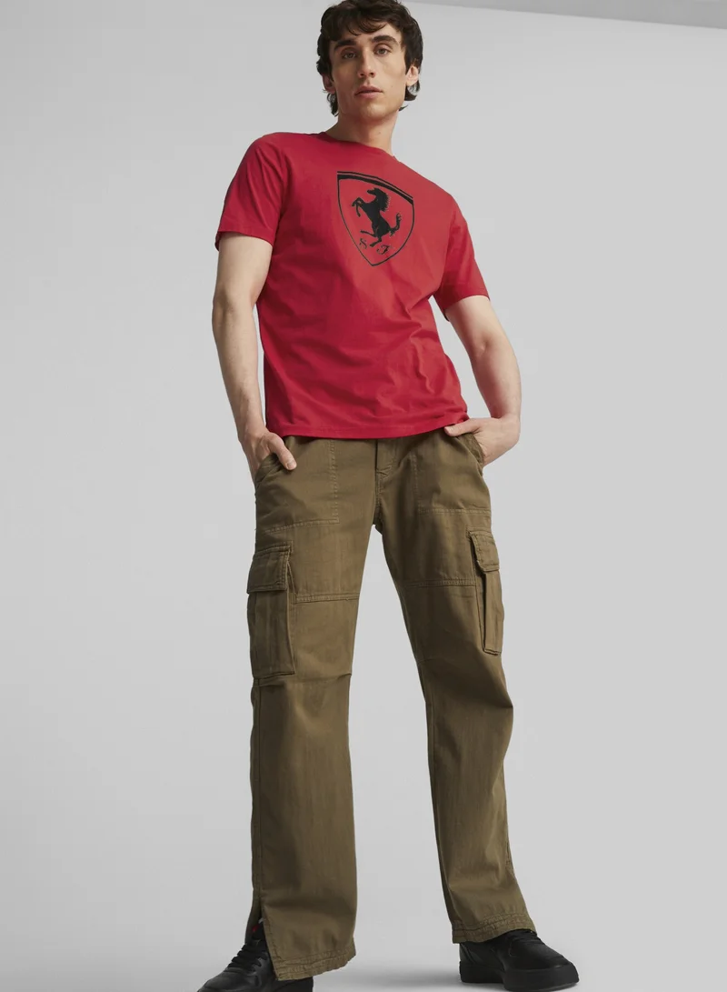 Scuderia Ferrari  Scuderia Ferrari Race Tonal Big Shield Men's Motorsport Tee for Men | Best Price UAE