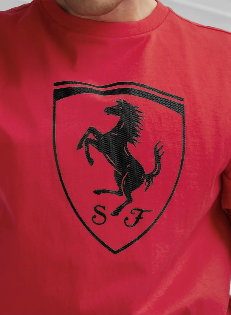 Scuderia Ferrari  Scuderia Ferrari Race Tonal Big Shield Men's Motorsport Tee for Men | Best Price UAE