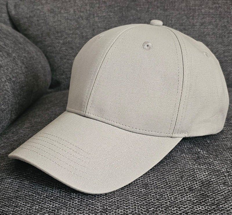 Men cap cotton  baseball grey - Image 1