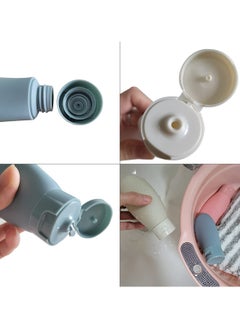 Bukela 3 Pcs Travel Bottles Set,60ML Travel Bottles & Containers,Small Mini Empty Plastic Squeeze Bottles for Travel Toiletries,Shampoo and Conditioner with Storage Bag  - Image 4